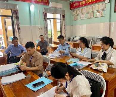 Công tác kiểm tra đảm bảo an toàn thực phẩm tại trường Mầm non Việt Quang II